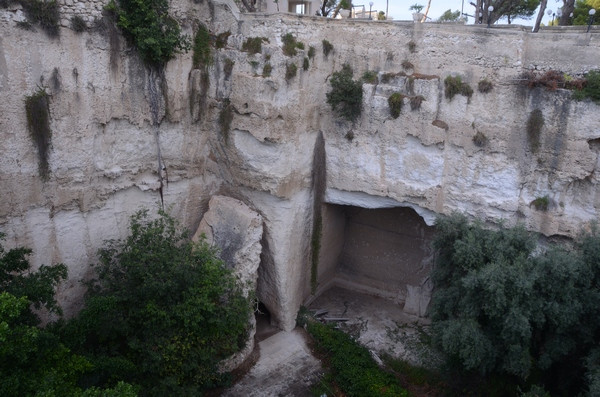 Syracuse, Latomia dei Cappuccini, where the Athenian POWs were forced to work