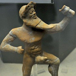Syracuse, Silenus, dancing with a cup