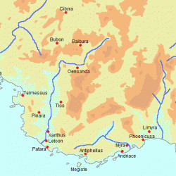 Map of Lycia