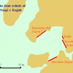 Naqš-e Rajab, Map