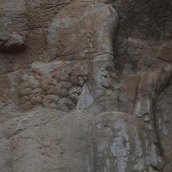 Naqš-e Rajab, Equestrian relief of Shapur I, nobleman