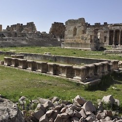 Baalbek, temple of Jupiter, Great Court, Southern basin