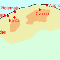 Map of Cyrenaica