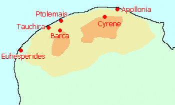 Map of Cyrenaica