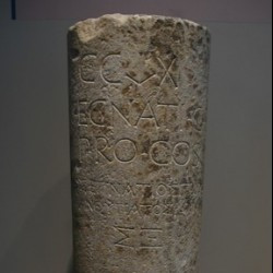 Thessaloniki, Milestone mentioning Gnaeus Egnatius