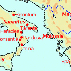 Map of the Campaigns of Alexander of Molossis