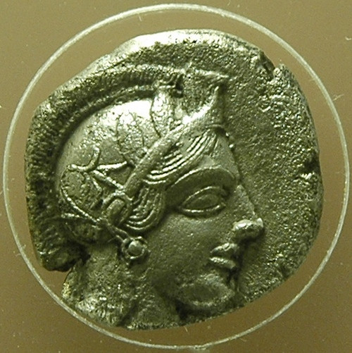Athens, Coin with portrait of Athena