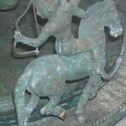 A mounted archer