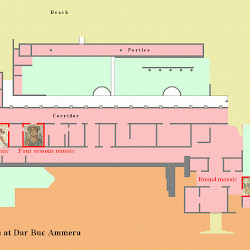 Map of the villa of Dar Buc Ammera