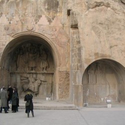 The two caves of Taq-e Bostan