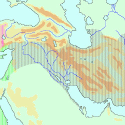 Map of the Hellenistic Kingdoms in c.289 BCE