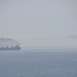 Tenedos (right) beyond Cape Sigeion.