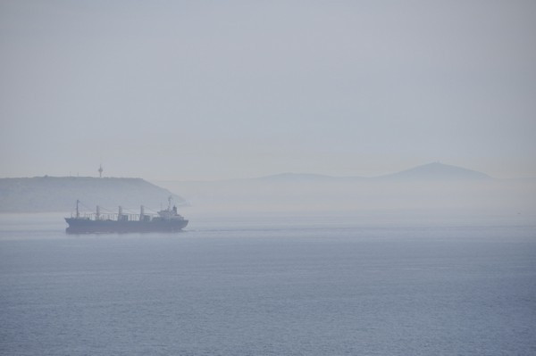 Tenedos (right) beyond Cape Sigeion.
