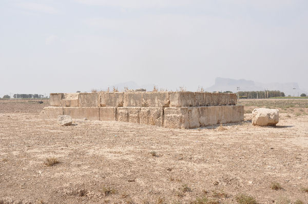 Takht-e Rostam from the east