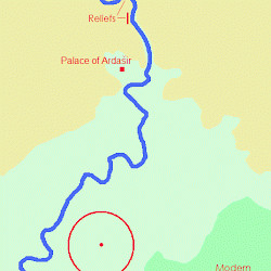 Map of Firuzabad