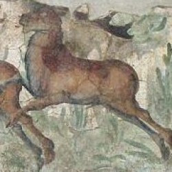 Tarraco, Wall painting with a hunting scene