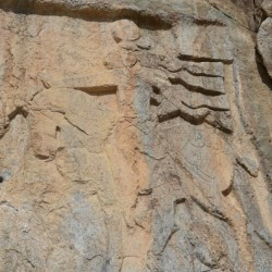 Salmas, Rock relief, Shapur on horseback