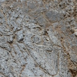 Salmas, Rock relief, Defeated king, Portrait