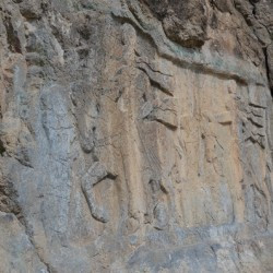 Salmas, Rock relief, seen from the left