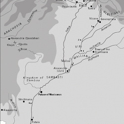 Map of Alexander's Indian Campaign