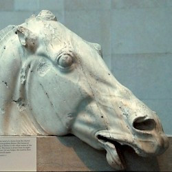 Athens, Acropolis, Parthenon, East Pediment, Horse of Selene