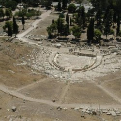 Athens, Theater of Dionysus, seen from the Acropolis