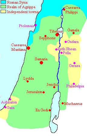 The kingdom of Herod Agrippa I