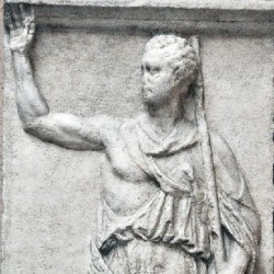 Cleitor, Relief with portrait of Polybius (cast)