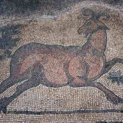 Roman mosaic of a goat