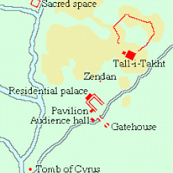 Map of Pasargadae