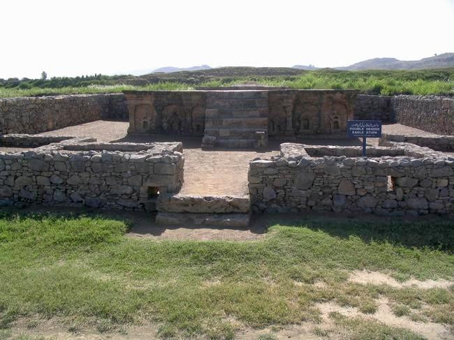 Sirkap, stupa of the double-headed eagle