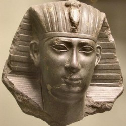 Portrait of a pharaoh of the Saite dynasty