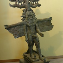 Statuette of Bes, dedicated by Pakher, chancellor of king Psamtek I