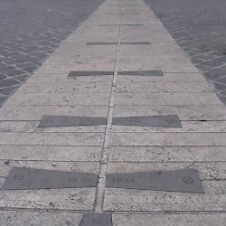 Rome, Horologium Augusti, modern pavement