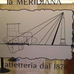 Rome, Horologium Augusti, modern reconstruction (on the door of a pub)