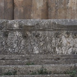 Baalbek, Temple of Bacchus, Cella, Left parapet