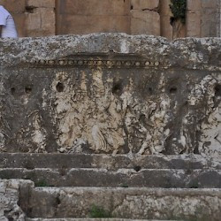 Baalbek, Temple of Bacchus, Cella, Right parapet