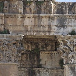 Baalbek, Temple of Bacchus, Exterior, Capitals