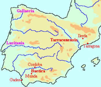 Map of Caesar 4: Iberian Peninsula