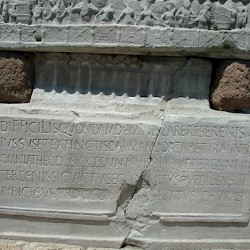 Constantinople, Hippodrome, First Obelisk, southeast part of the pedestal, inscription