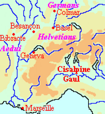 Map of Caesar 6: the Alps