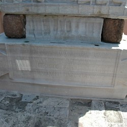 Constantinople, Hippodrome, First Obelisk, northwest part of the pedestal, inscription