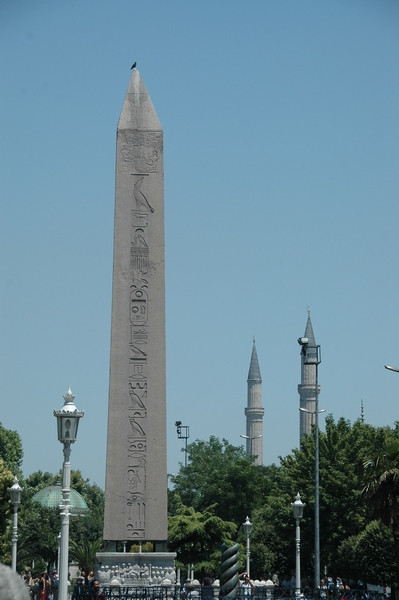 Constantinople, Hippodrome, Obelisk of Thutmose III, from the southwest