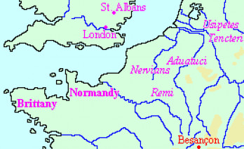 Map of Caesar 7: the Gallic War (north)
