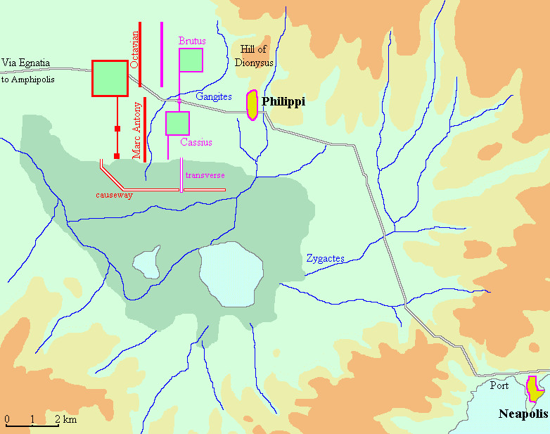 The first battle of Philippi