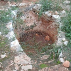 Ras al-Hillal, Byzantine church, Baptismal font