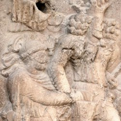 Bishapur, Relief 2, Shapur and the captive emperor Valerian