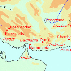Map of Alexander's Return