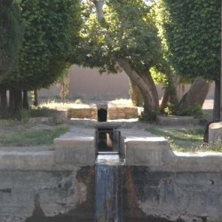 The outlet of a qanat