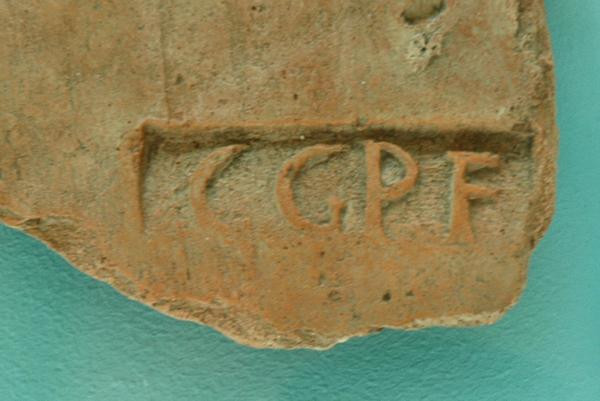 Voorburg, Tile with the sign of the Classis Germanica Pia Fidelis